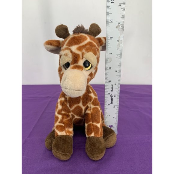 Giraffe 8 inch plush from Go Retail Group Brown Cream with brown feet & mane - Picture 2 of 12